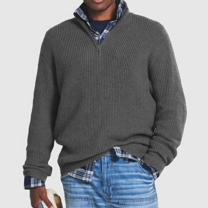 SILAS / STYLISH ZIP-UP JUMPER