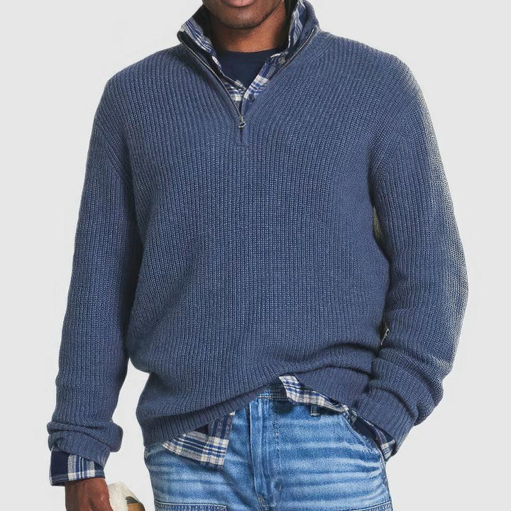 SILAS / STYLISH ZIP-UP JUMPER