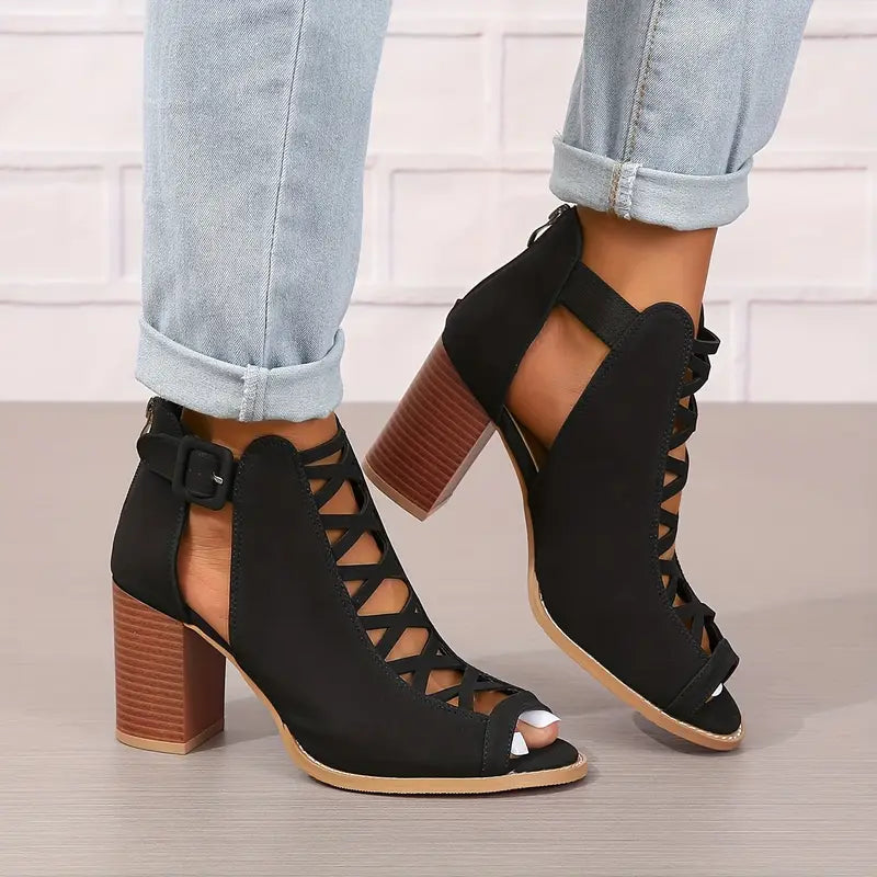 CHERRY / HEEL SANDALS