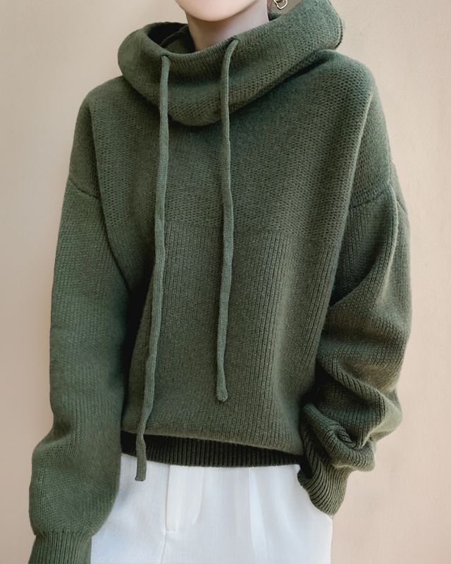 HOPE / SOFT HIGH-NECK HOODIE