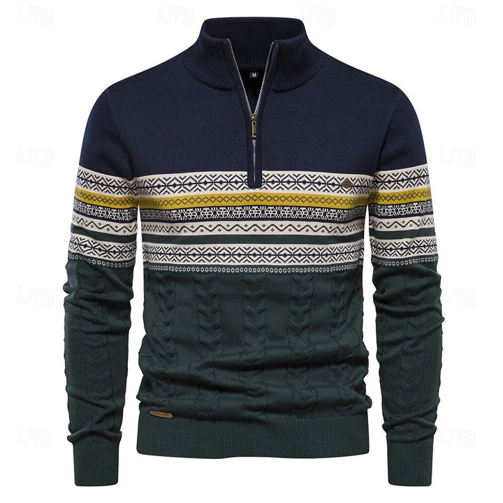 JUDE / HALF ZIP KNIT SWEATER