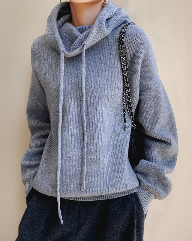 HOPE / SOFT HIGH-NECK HOODIE