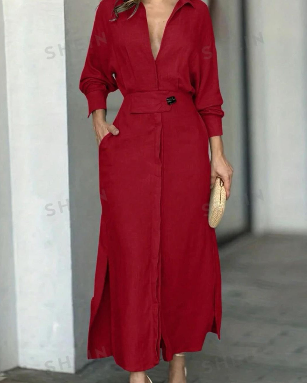 FATIMA / RELAXED FIT MAXI DRESS