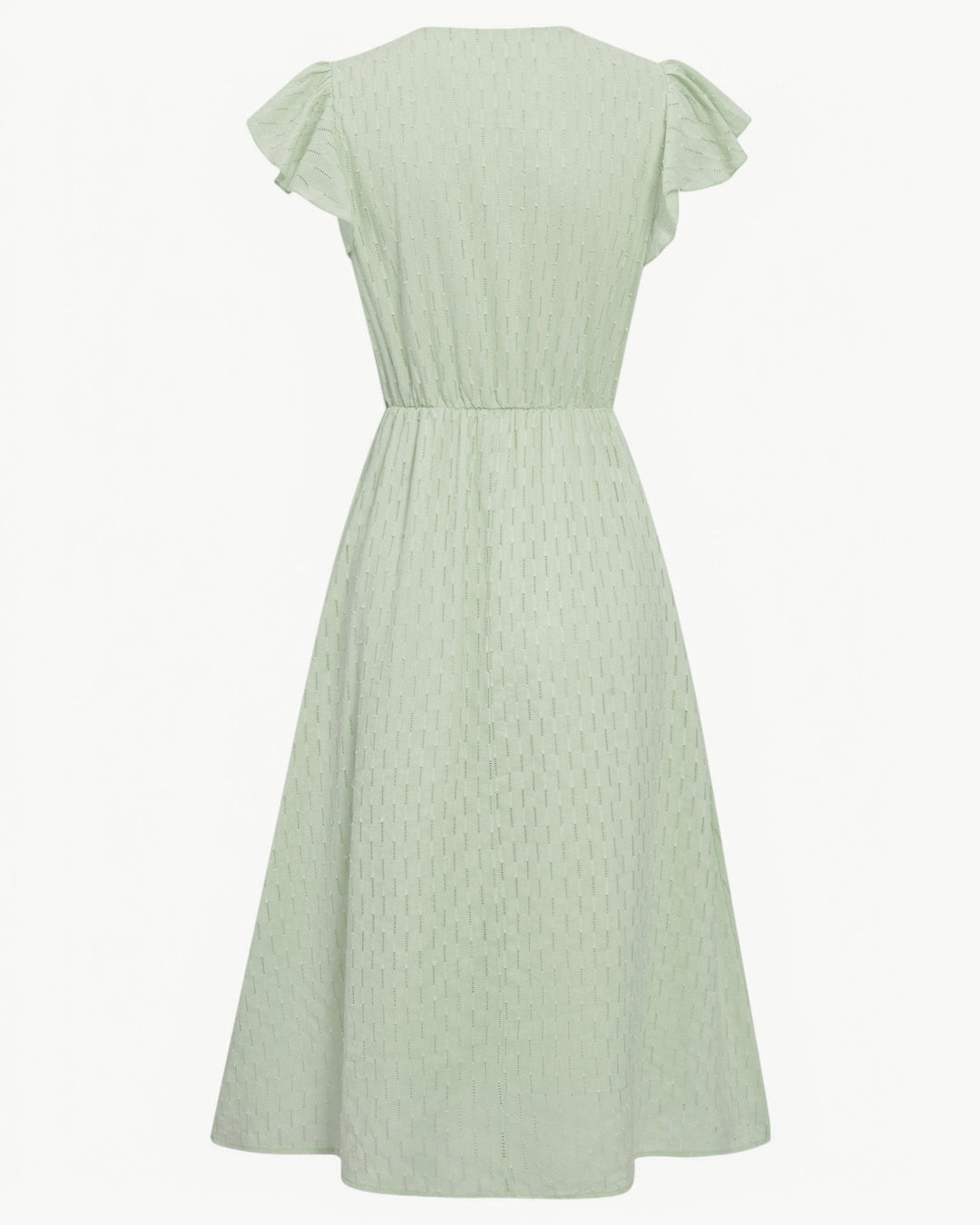 MILA / MIDI DRESS WITH FRILL SLEEVES