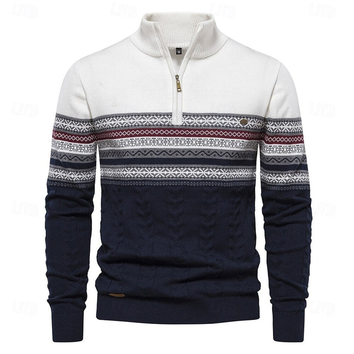 JUDE / HALF ZIP KNIT SWEATER