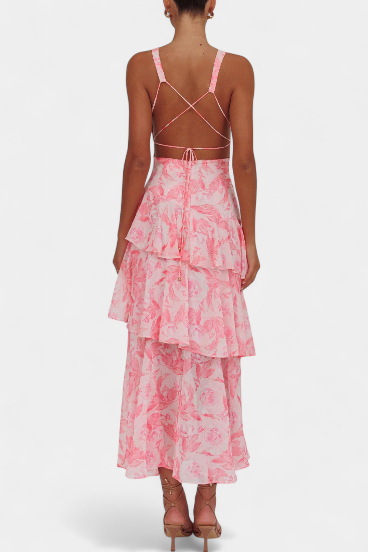 MILLICENT / V-NECK LONG MAXI