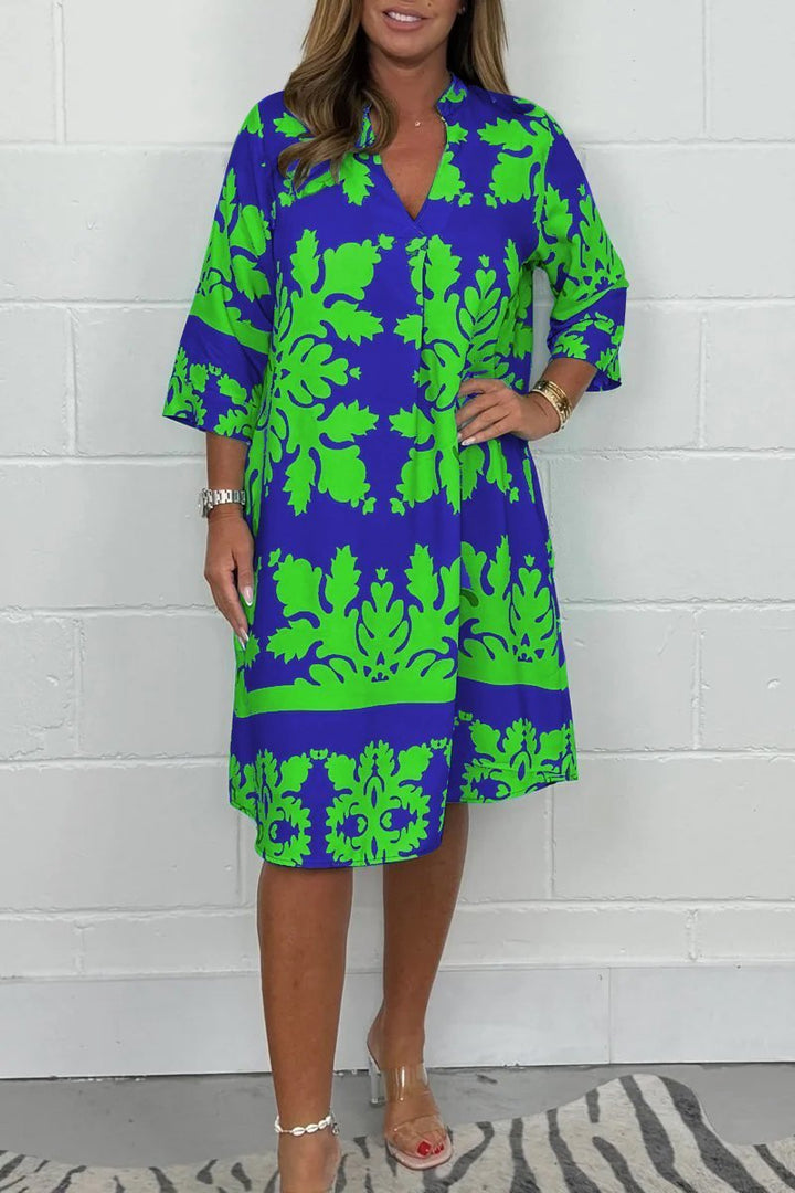 AVELINE / PRINTED SPRING DRESS