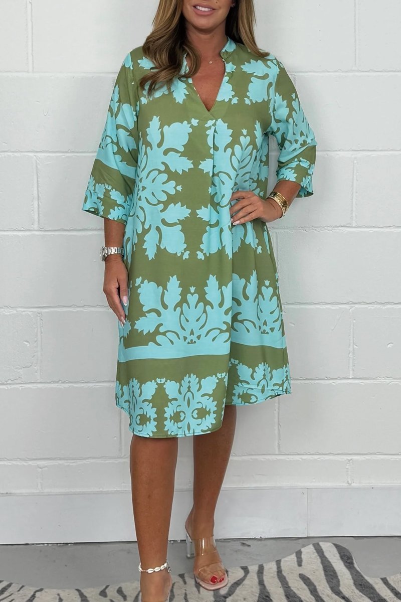 AVELINE / PRINTED SPRING DRESS