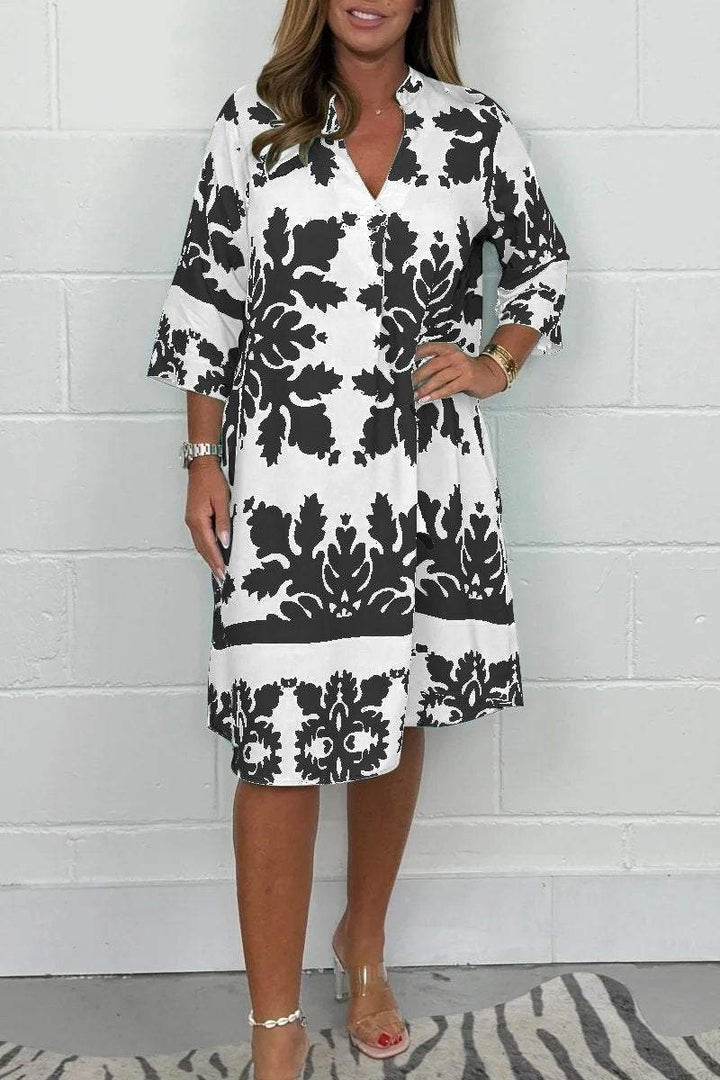 AVELINE / PRINTED SPRING DRESS