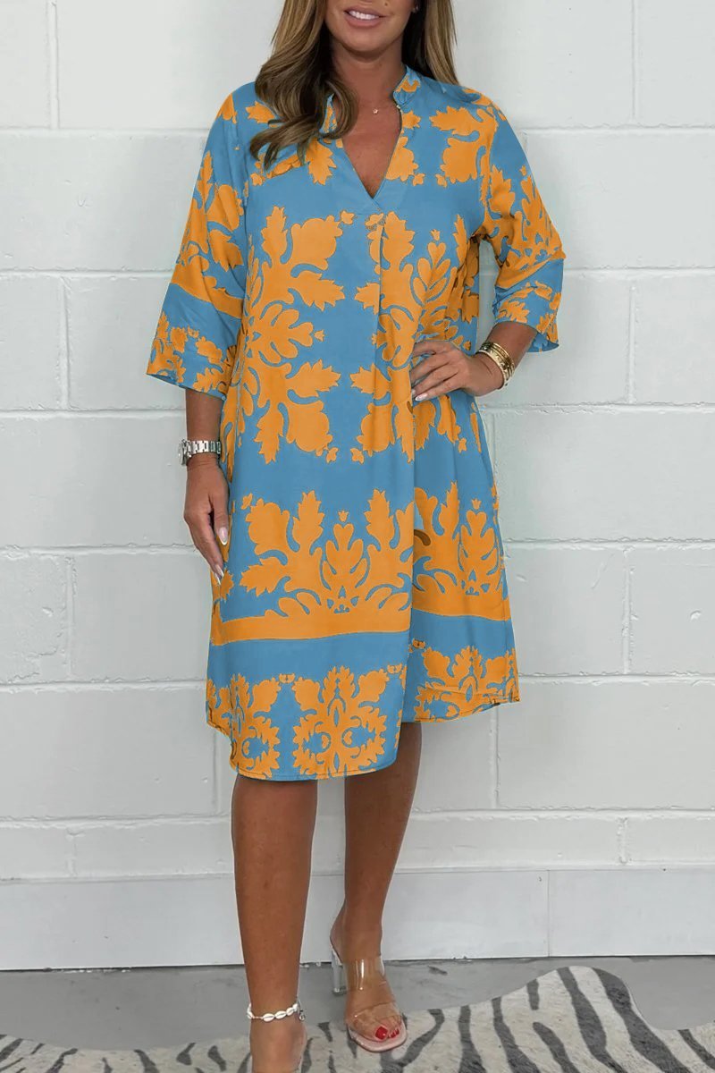 AVELINE / PRINTED SPRING DRESS