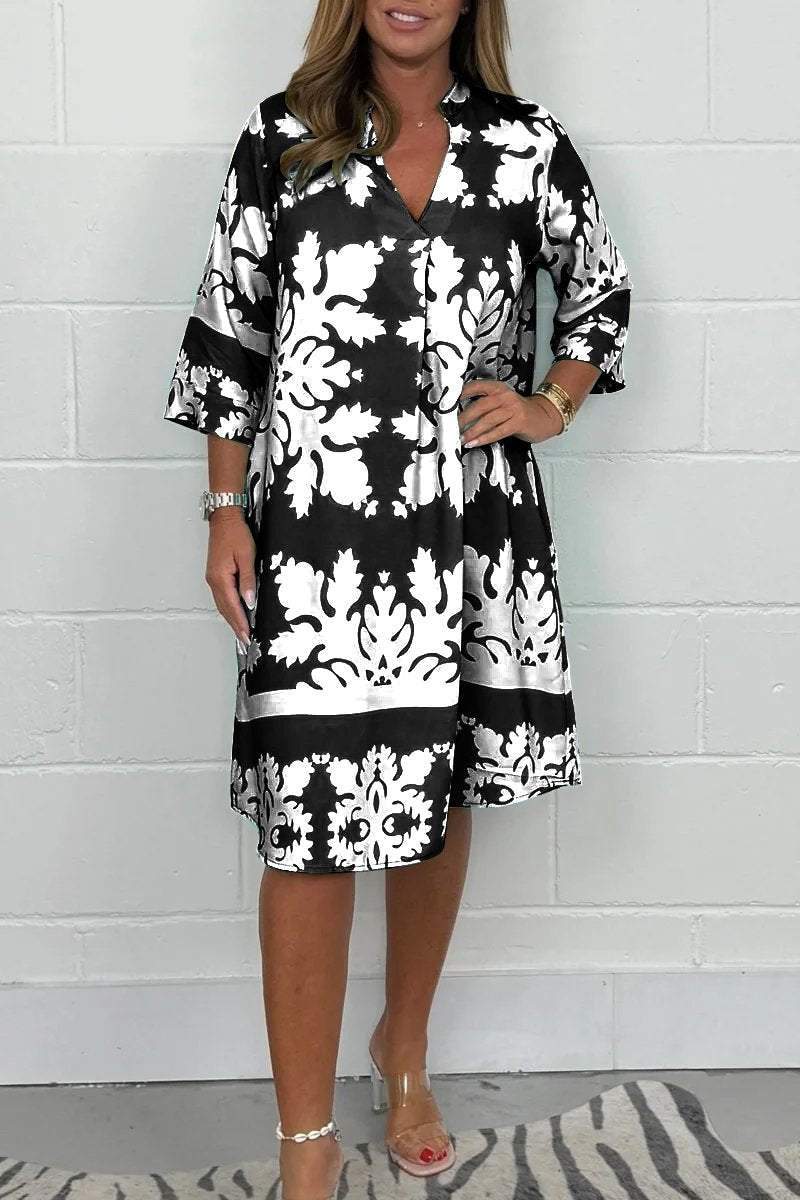 AVELINE / PRINTED SPRING DRESS