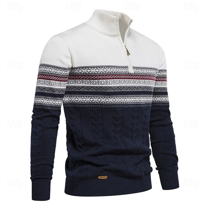 JUDE / HALF ZIP KNIT SWEATER