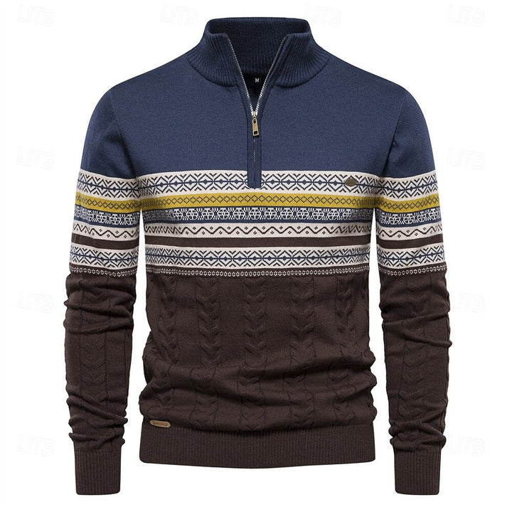 JUDE / HALF ZIP KNIT SWEATER