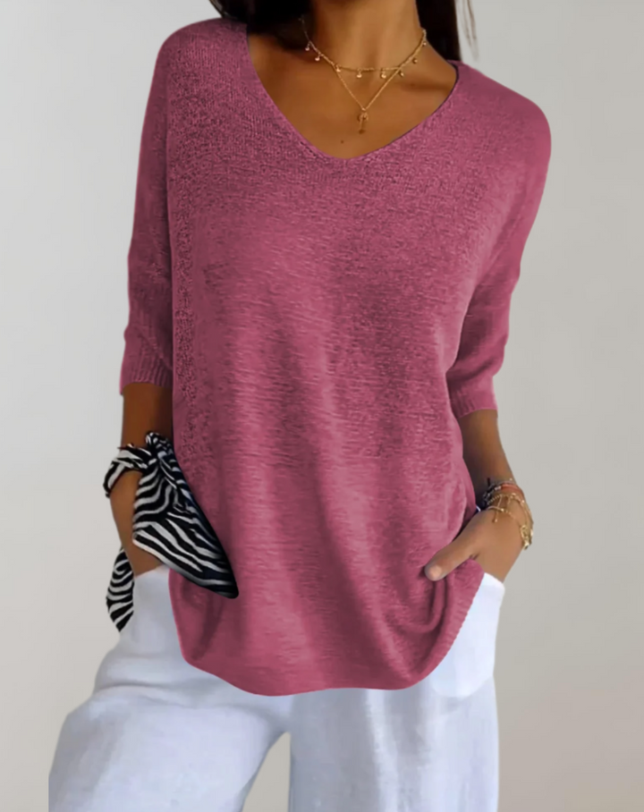 LEONA / SOFT KNIT BLOUSE