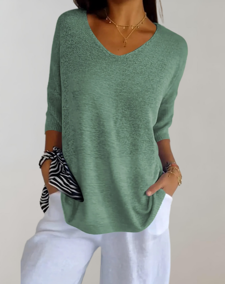 LEONA / SOFT KNIT BLOUSE