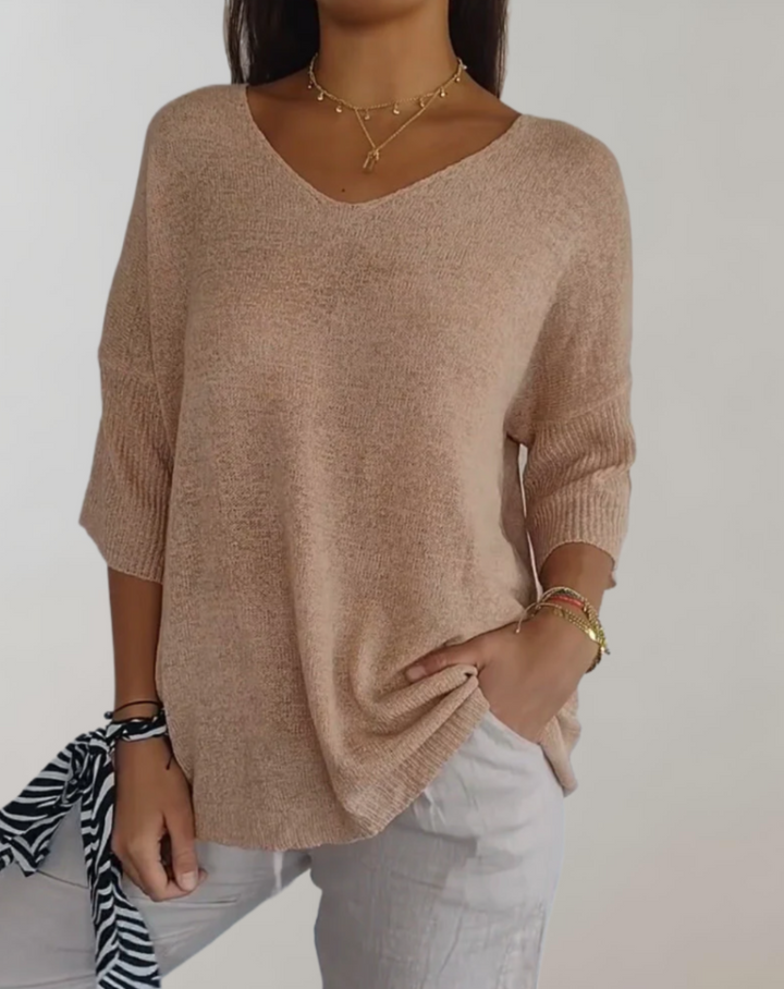 LEONA / SOFT KNIT BLOUSE