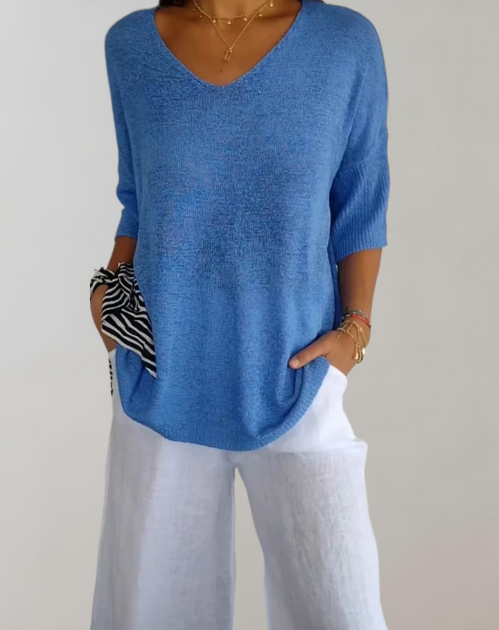 LEONA / SOFT KNIT BLOUSE