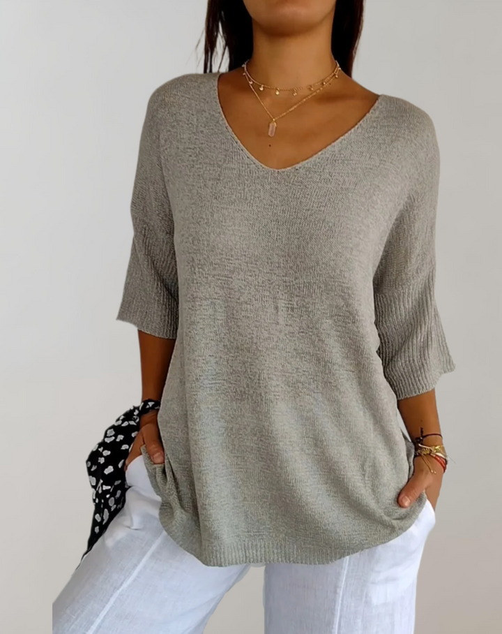 LEONA / SOFT KNIT BLOUSE