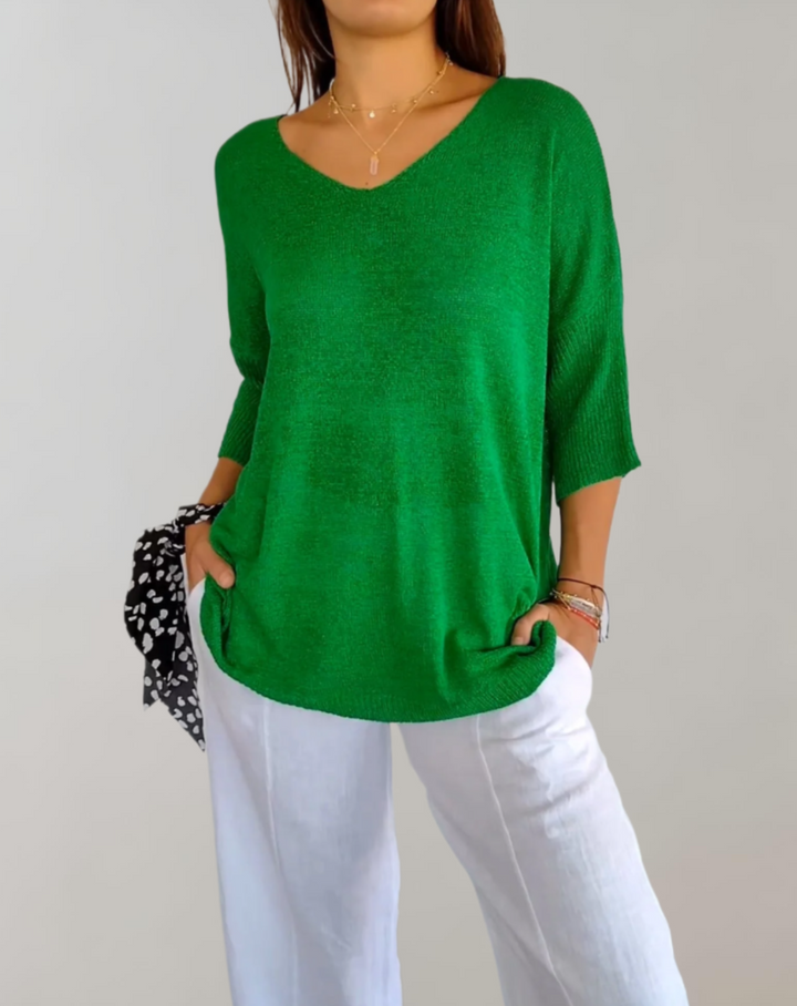LEONA / SOFT KNIT BLOUSE