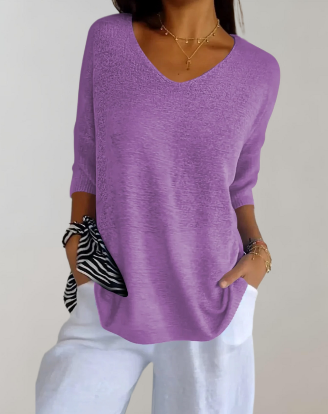 LEONA / SOFT KNIT BLOUSE
