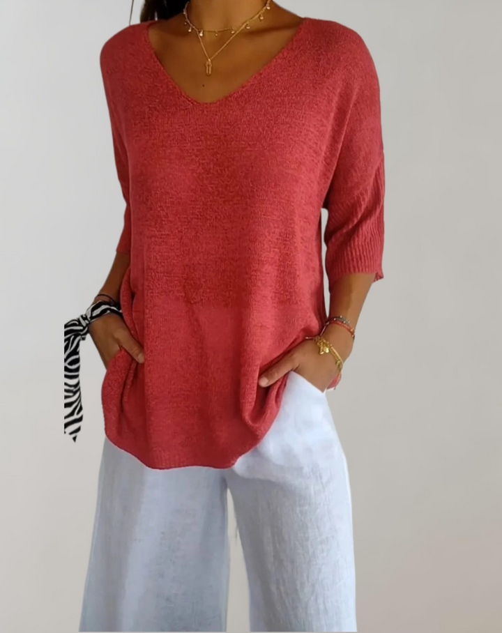 LEONA / SOFT KNIT BLOUSE
