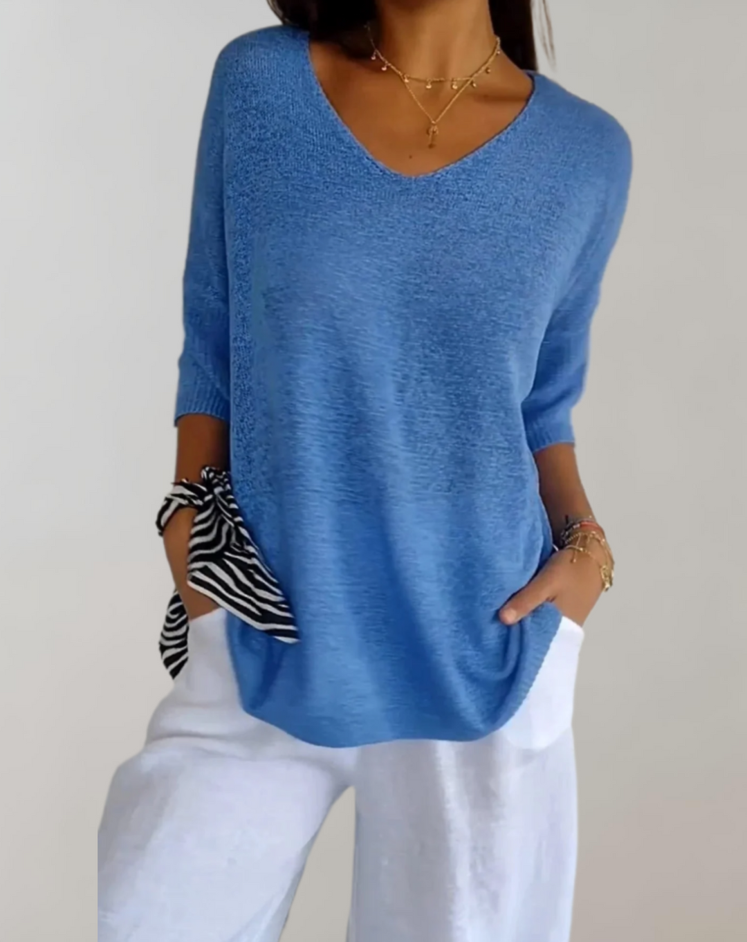 LEONA / SOFT KNIT BLOUSE