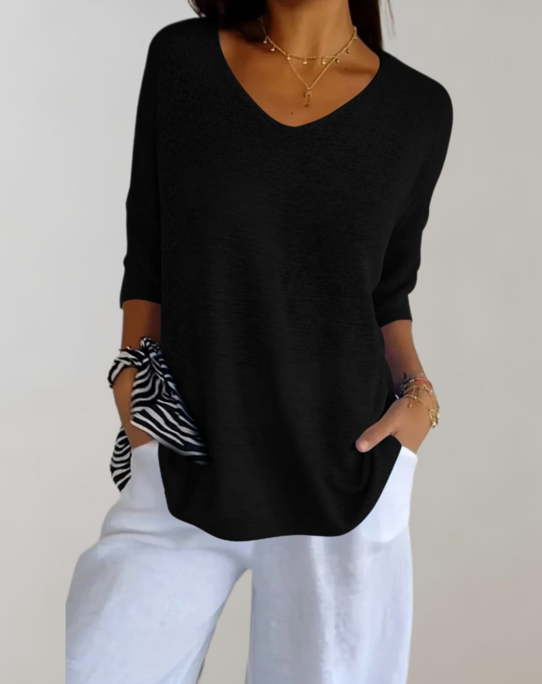 LEONA / SOFT KNIT BLOUSE
