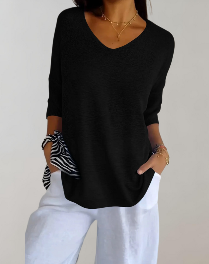 LEONA / SOFT KNIT BLOUSE