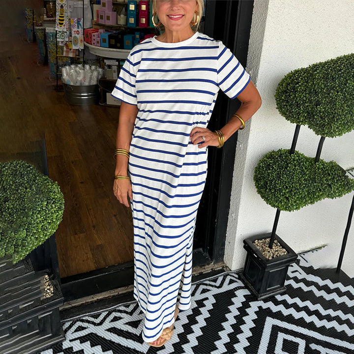 CELESTINE / STRIPED MAXI DRESS
