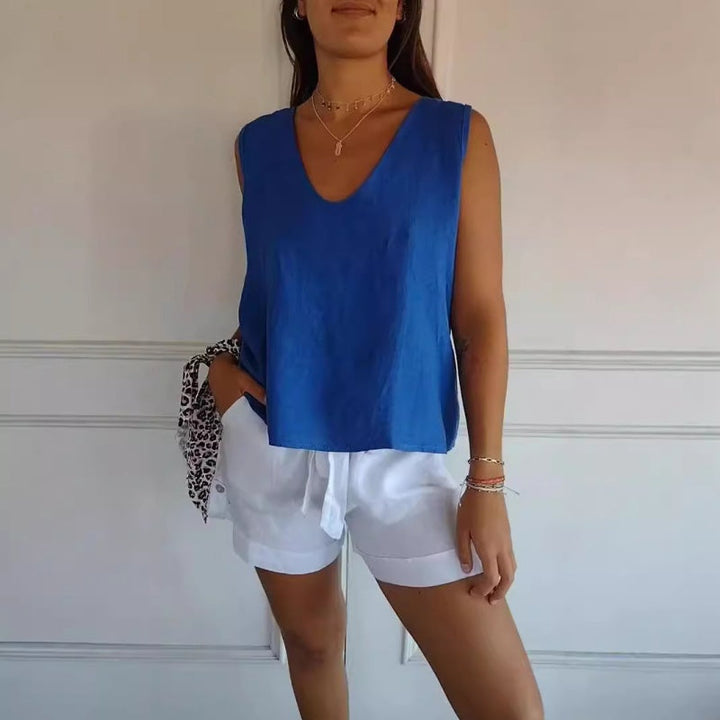 NANCY / SLEEVELESS VEST TOP