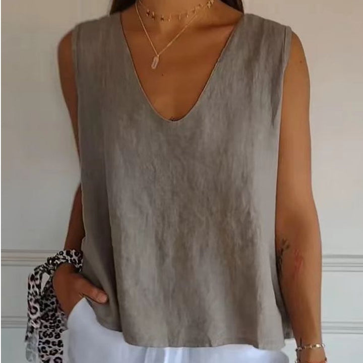 NANCY / SLEEVELESS VEST TOP